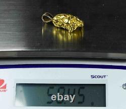 #559 Alaskan-Yukon BC Natural Gold Nugget Pendant 58.45 Grams Authentic