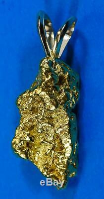 #561 Alaskan-Yukon BC Natural Gold Nugget Pendant 9.00 Grams Authentic