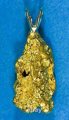 #562 Alaskan-Yukon BC Natural Gold Nugget Pendant 14.21 Grams Authentic