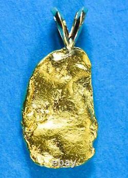 #563 Alaskan-Yukon BC Natural Gold Nugget Pendant 3.78 Grams Authentic