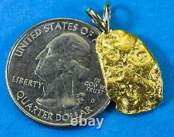 #563 Alaskan-Yukon BC Natural Gold Nugget Pendant 3.78 Grams Authentic