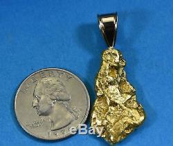 #564 Alaskan-Yukon BC Natural Gold Nugget Pendant 17.84 Grams Authentic