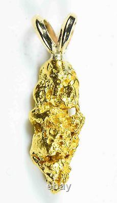 #564 Alaskan-Yukon BC Natural Gold Nugget Pendant 2.20 Grams Authentic