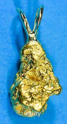 #565 Alaskan-Yukon BC Natural Gold Nugget Pendant 7.18 Grams Authentic