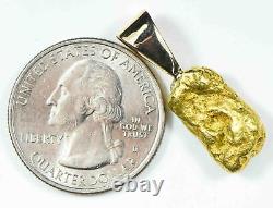 #566 Alaskan-Yukon BC Natural Gold Nugget Pendant 6.65 Grams Authentic
