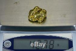 #566 Large Alaskan BC Natural Gold Nugget 42.78 Grams Genuine