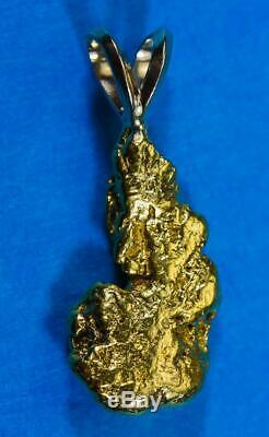 #567 Alaskan-Yukon BC Natural Gold Nugget Pendant 5.36 Grams Authentic