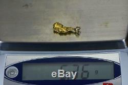 #567 Alaskan-Yukon BC Natural Gold Nugget Pendant 5.36 Grams Authentic