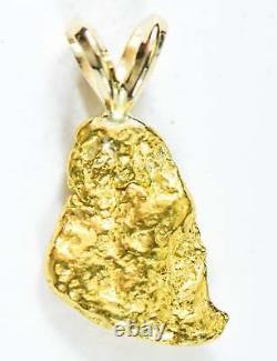 #568 Alaskan-Yukon BC Natural Gold Nugget Pendant 1.87 Grams Authentic