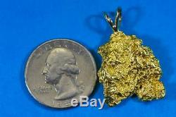#569 Alaskan-Yukon BC Natural Gold Nugget Pendant 13.46 Grams Authentic