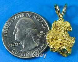 #570 Alaskan-Yukon BC Natural Gold Nugget Pendant 6.10 Grams Authentic