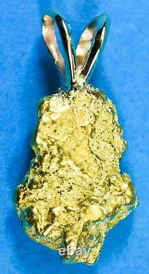 #571 Alaskan-Yukon BC Natural Gold Nugget Pendant 6.76 Grams Authentic