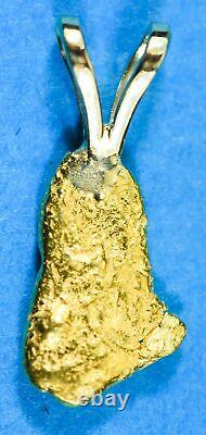 #572 Alaskan-Yukon BC Natural Gold Nugget Pendant 1.13 Grams Authentic