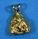#573 Alaskan-yukon Bc Natural Gold Nugget Pendant 19.26 Grams Authentic