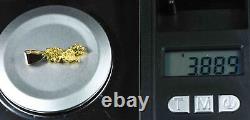 #573 Alaskan-Yukon BC Natural Gold Nugget Pendant 3.88 Grams Authentic