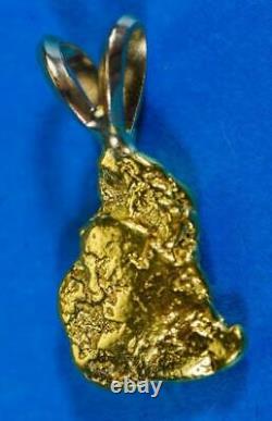 #578 Alaskan-Yukon BC Natural Gold Nugget Pendant 2.80 Grams Authentic