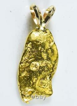 #579 Alaskan-Yukon BC Natural Gold Nugget Pendant 2.40 Grams Authentic
