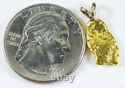 #579 Alaskan-Yukon BC Natural Gold Nugget Pendant 2.40 Grams Authentic