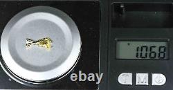 #585 Alaskan-Yukon BC Natural Gold Nugget Pendant 1.06 Grams Authentic