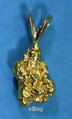 #588 Alaskan-Yukon BC Natural Gold Nugget Pendant 4.02 Grams Authentic