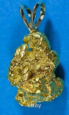 #590 Alaskan-Yukon BC Natural Gold Nugget Pendant 13.09 Grams Authentic