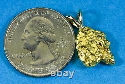 #591 Alaskan-Yukon BC Natural Gold Nugget Pendant 5.45 Grams Authentic