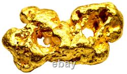 6.466 Grams Australian Natural Pure Gold Nugget Genuine 94-98% Pure (#au504)