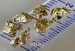 6 natural, Australian gold nuggets 1.59 gram