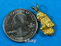 #603 Alaskan-Yukon BC Natural Gold Nugget Pendant 4.59 Grams Authentic