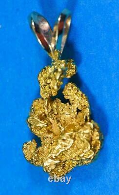 #617 Alaskan-Yukon BC Natural Gold Nugget Pendant 2.70 Grams Authentic