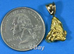#620 Alaskan-Yukon BC Natural Gold Nugget Pendant 4.00 Grams Authentic
