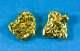 #629 Alaskan-yukon Bc Natural Gold Nugget Earrings 3.35 Grams
