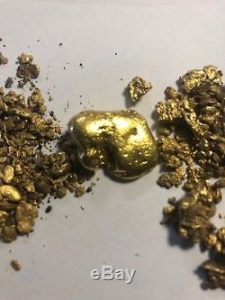 63.49 Grams Natural Alaskan Gold Placer Nuggets Includes 23 Gram Beauty