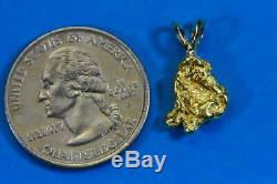 #632 Alaskan-Yukon BC Natural Gold Nugget Pendant 2.95 Grams Authentic