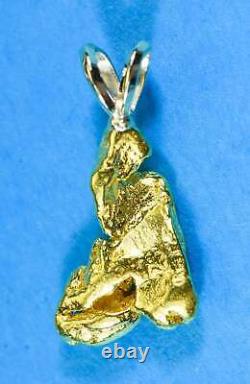 #632 Alaskan-Yukon BC Natural Gold Nugget Pendant 4.26 Grams Authentic