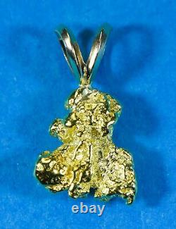 #633 Alaskan-Yukon BC Natural Gold Nugget Pendant 2.73 Grams Authentic