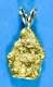 #638 Alaskan-yukon Bc Natural Gold Nugget Pendant 4.70 Grams Authentic
