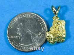 #644 Alaskan-Yukon BC Natural Gold Nugget Pendant 5.06 Grams Authentic
