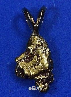#662 Australian Natural Gold Nugget Pendant 2.82 Grams Authentic