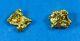 #666 Alaskan-yukon Bc Natural Gold Nugget Earrings 1.24 Grams