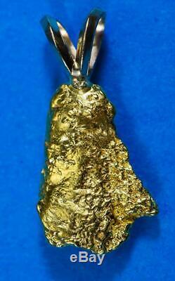 #671 Alaskan-Yukon BC Natural Gold Nugget Pendant 2.84 Grams Authentic