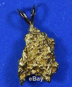 #671 Australian Natural Gold Nugget Pendant 8.88 Grams Authentic