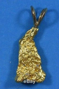 #673 Alaskan-Yukon BC Natural Gold Nugget Pendant 6.62 Grams Authentic