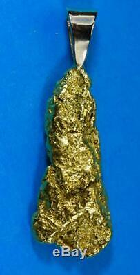 #674 Alaskan-Yukon BC Natural Gold Nugget Pendant 22.81 Grams Authentic