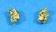 #676 Alaskan-yukon Bc Natural Gold Nugget Earrings 1.21 Grams