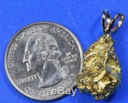#677 Australian Natural Gold Nugget Pendant 9.30 Grams Authentic