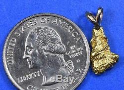 #681 Australian Natural Gold Nugget Pendant 1.73 Grams Authentic