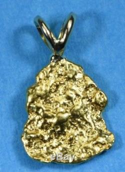 #689 Alaskan-Yukon BC Natural Gold Nugget Pendant 1.58 Grams Authentic