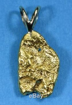 #693 Alaskan-Yukon BC Natural Gold Nugget Pendant 2.91 Grams Authentic