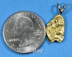 #693 Alaskan-Yukon BC Natural Gold Nugget Pendant 2.91 Grams Authentic